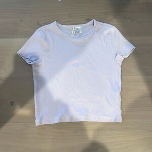 H&M Light Purple Baby Tee/Cropped Tee